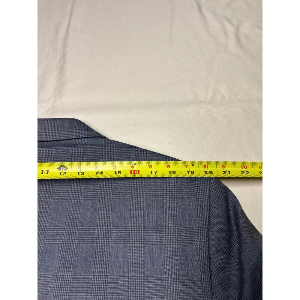 Jos. A. Bank Mens 46R Blue Glen Plaid 100% Wool Tailored‎ Fit Blazer Sport Coat